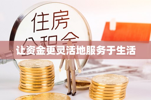 尼木让资金更灵活地服务于生活