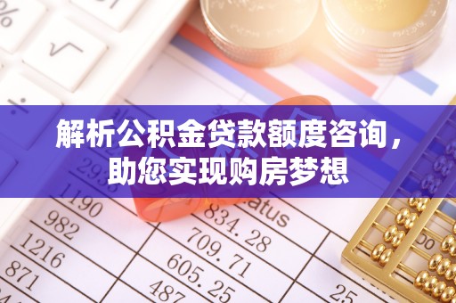 尼木解析公积金贷款额度咨询，助您实现购房梦想
