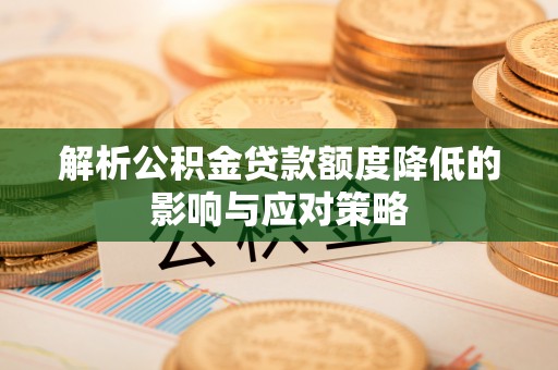 尼木解析公积金贷款额度降低的影响与应对策略