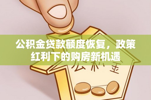 尼木公积金贷款额度恢复，政策红利下的购房新机遇