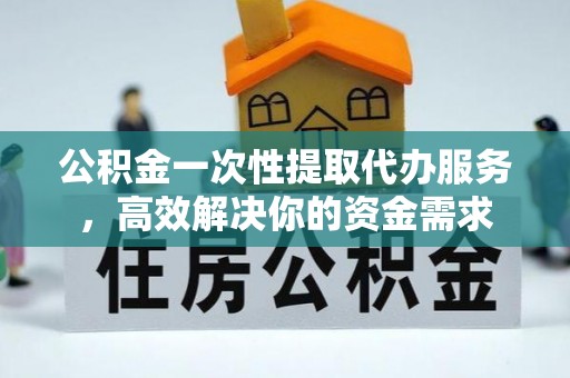 尼木公积金一次性提取代办服务，高效解决你的资金需求