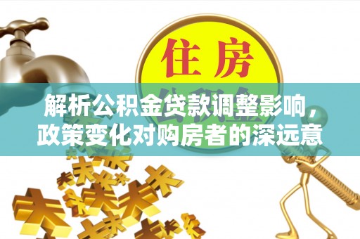 尼木解析公积金贷款调整影响，政策变化对购房者的深远意义