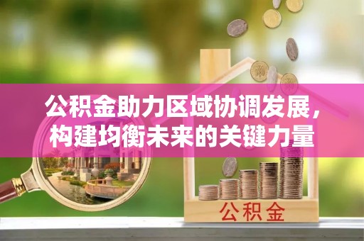 尼木公积金助力区域协调发展，构建均衡未来的关键力量