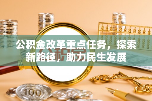 尼木公积金改革重点任务，探索新路径，助力民生发展