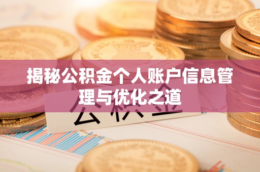 尼木揭秘公积金个人账户信息管理与优化之道