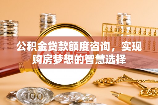 尼木公积金贷款额度咨询，实现购房梦想的智慧选择