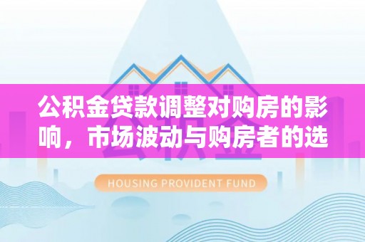 尼木公积金贷款调整对购房的影响，市场波动与购房者的选择