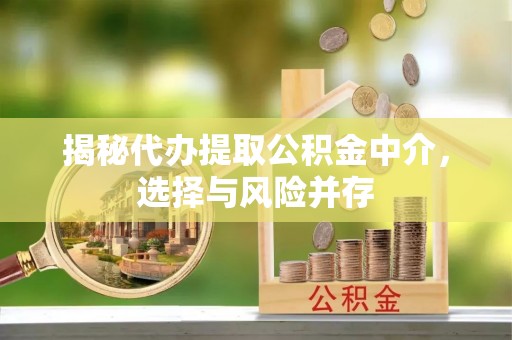 尼木揭秘代办提取公积金中介，选择与风险并存