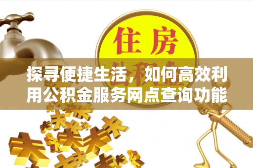 尼木探寻便捷生活，如何高效利用公积金服务网点查询功能