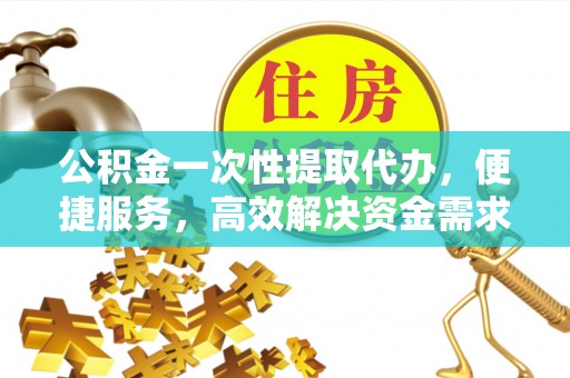 尼木公积金一次性提取代办，便捷服务，高效解决资金需求