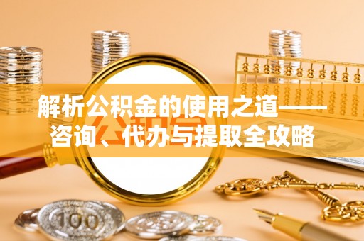 尼木解析公积金的使用之道——咨询、代办与提取全攻略