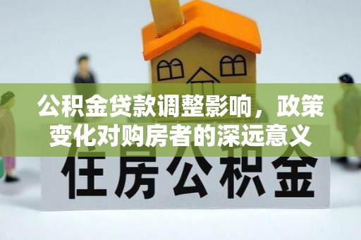 尼木公积金贷款调整影响，政策变化对购房者的深远意义