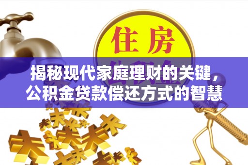 尼木揭秘现代家庭理财的关键，公积金贷款偿还方式的智慧选择