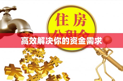 尼木高效解决你的资金需求
