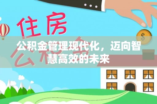 尼木公积金管理现代化，迈向智慧高效的未来