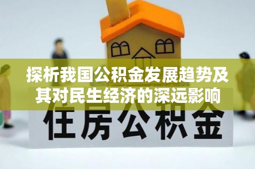 尼木探析我国公积金发展趋势及其对民生经济的深远影响