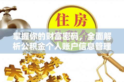 尼木掌握你的财富密码，全面解析公积金个人账户信息管理