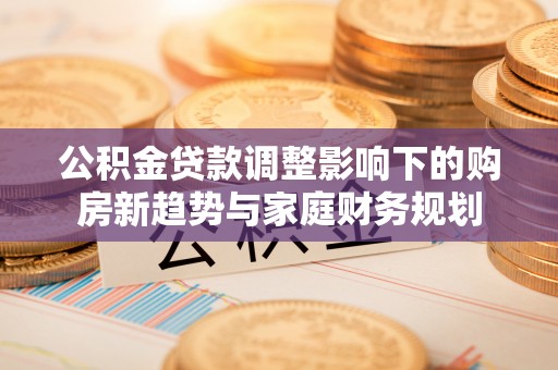 尼木公积金贷款调整影响下的购房新趋势与家庭财务规划