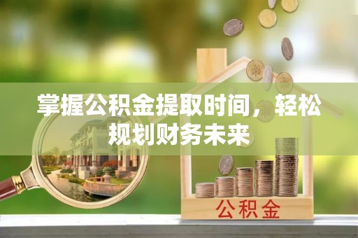 尼木掌握公积金提取时间，轻松规划财务未来