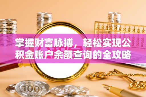 尼木掌握财富脉搏，轻松实现公积金账户余额查询的全攻略