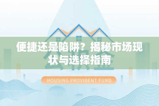 尼木便捷还是陷阱？揭秘市场现状与选择指南