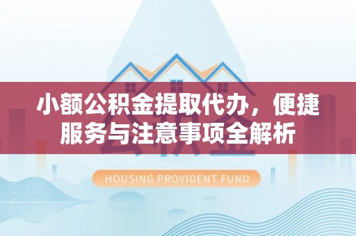 尼木小额公积金提取代办，便捷服务与注意事项全解析