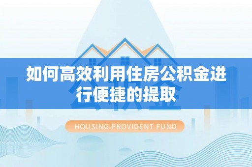 尼木如何高效利用住房公积金进行便捷的提取