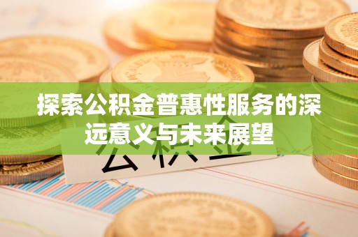尼木探索公积金普惠性服务的深远意义与未来展望