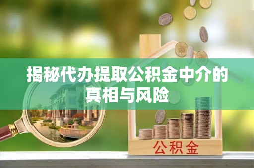 尼木揭秘代办提取公积金中介的真相与风险