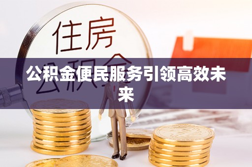 尼木公积金便民服务引领高效未来
