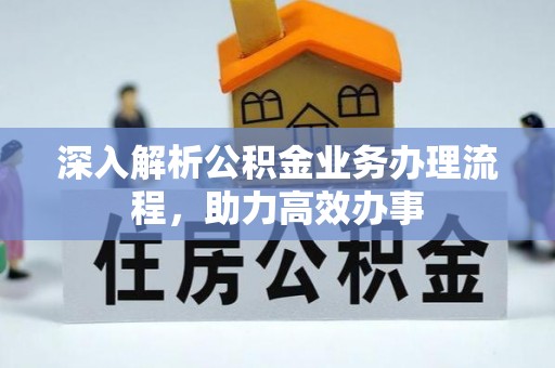 尼木深入解析公积金业务办理流程，助力高效办事