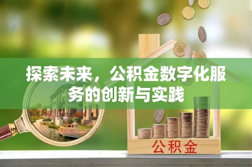 尼木探索未来，公积金数字化服务的创新与实践