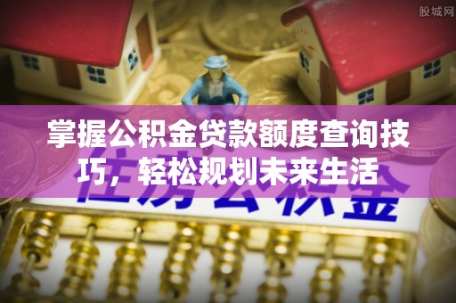 尼木掌握公积金贷款额度查询技巧，轻松规划未来生活